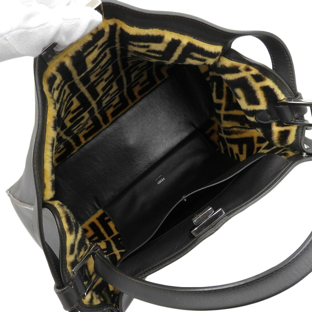 Fendi Peekaboo X-Lite Leather Handbag 8BN304