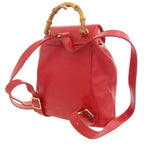 Gucci Bamboo Leather Backpack Vintage
