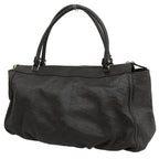 Gucci Leather Boston Handbag Black