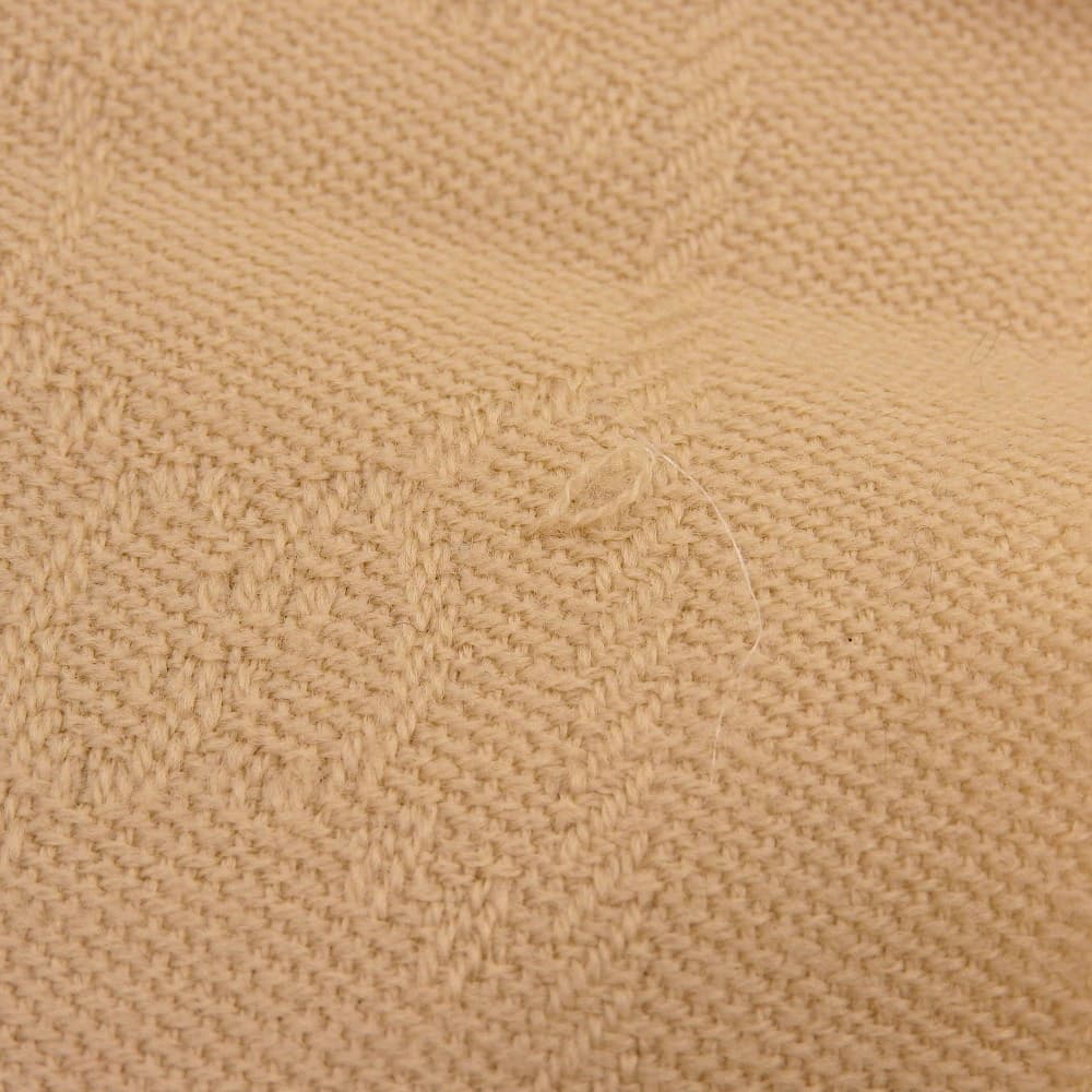 Gucci Wool 100% Interlocking G Logo Scarf Beige