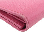 Gucci Pink Leather Trifold Wallet