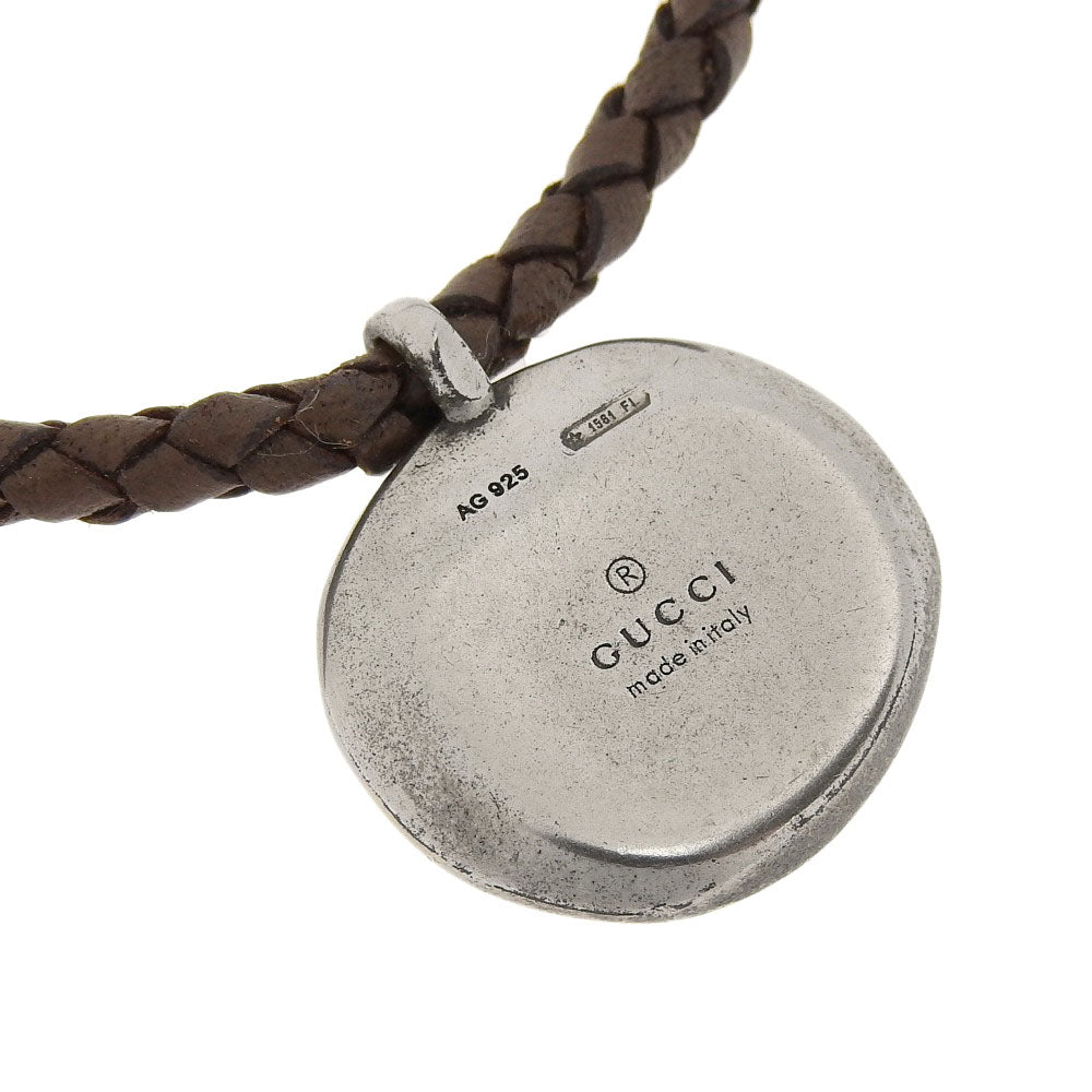 Gucci AG925 Leather Pendant Necklace