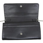 Fendi Leather Chain Wallet Long Wallet 8M0365