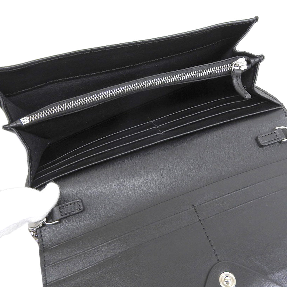 Fendi Leather Chain Wallet Long Wallet 8M0365