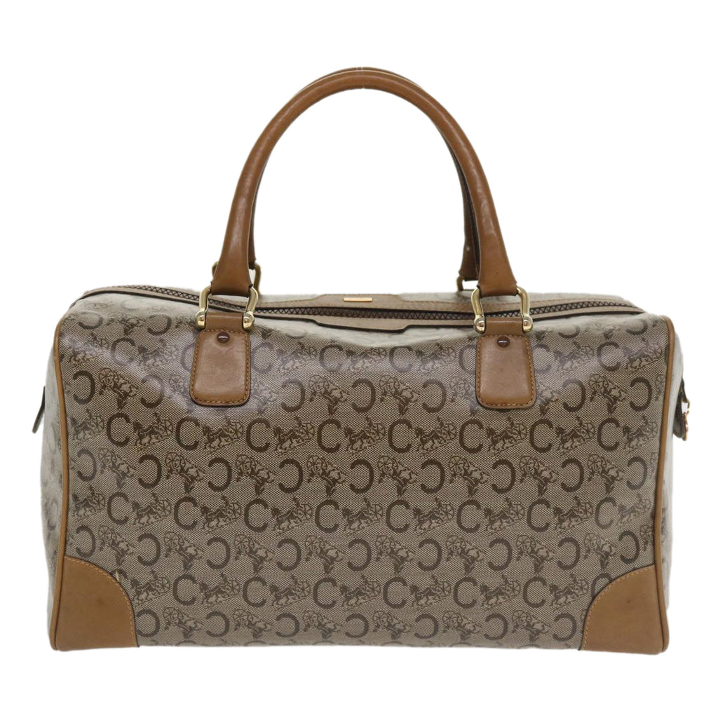 CELINE C Macadam Canvas Hand Bag Beige  tp628