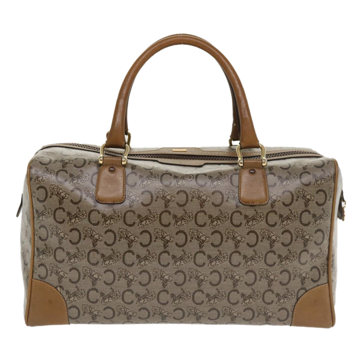 CELINE C Macadam Canvas Hand Bag Beige  tp628