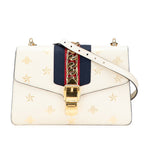 Gucci Sylvie Bee & Star Leather Shoulder Bag