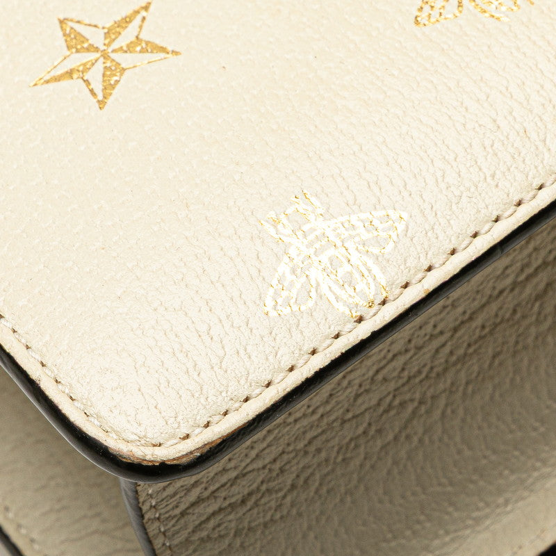 Gucci Sylvie Bee & Star Leather Shoulder Bag