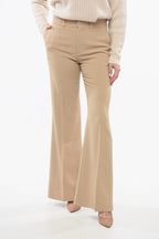 Chloe Twill Wool Flared Fit Pants