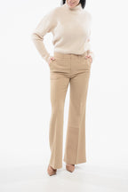 Chloe Twill Wool Flared Fit Pants