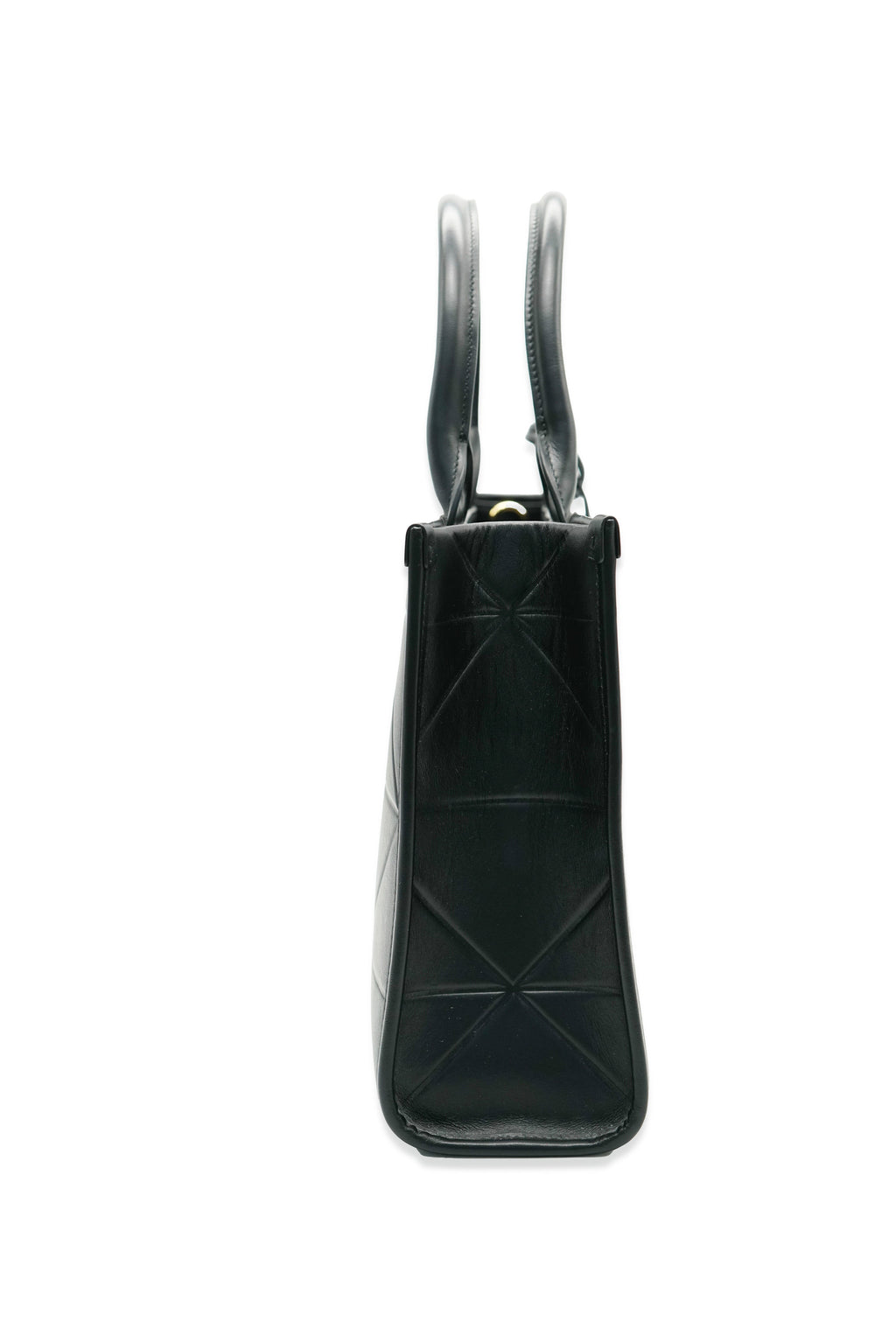 PRADA Black Soft Calfskin Small Symbole Tote
