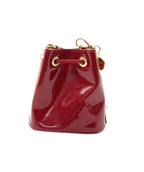 PRADA - Red Vernis Patent Mini Pouch Crossbody Bag