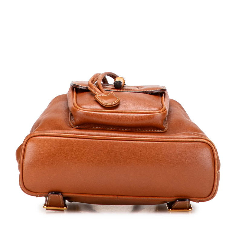 Gucci Bamboo Leather Backpack