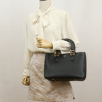 FENDI 8BH367 FF tote small bag Tote Bag leather black Women