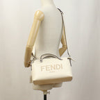FENDI 8BL146 AC9L F0C88 By the Way Medium Handbag leather White Women