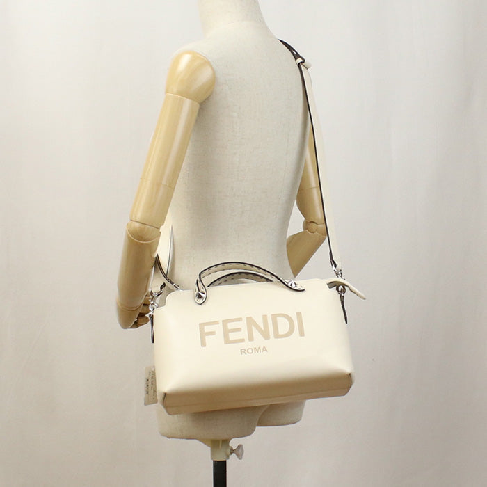 FENDI 8BL146 AC9L F0C88 By the Way Medium Handbag leather White Women