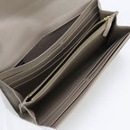 FENDI 8M0251 A18B F0E65 Continental wallet F is Fendi Long wallet with double fold coin purse leather gray Women