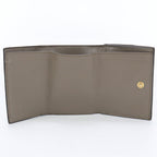 FENDI 8M0395 AAYZ Three wallet Rome Micro Tri-fold wallet leather Gray Women