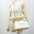FENDI 8BL146 AC9L By the way medium Handbag Shoulder bag leather White Women