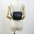 FENDI 8BZ041 Backpack Back to school mini Crossbody Bags leather black Women