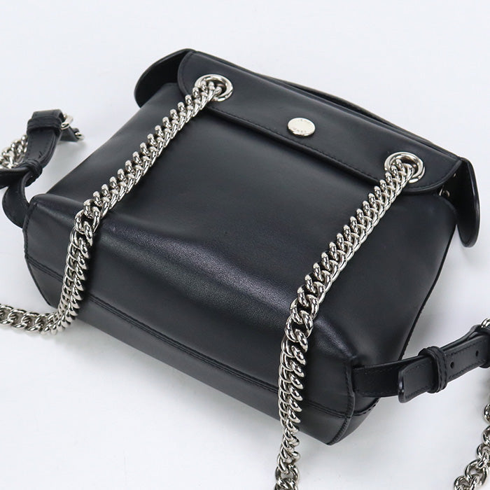 FENDI 8BZ041 Backpack Back to school mini Crossbody Bags leather black Women
