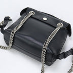 FENDI 8BZ041 Backpack Back to school mini Crossbody Bags leather black Women