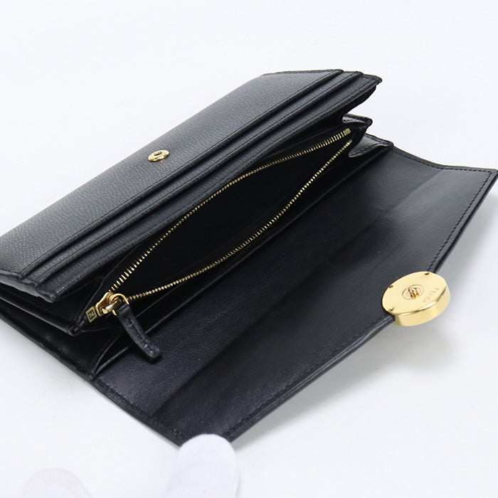 FENDI 8M0251 A18B F0KUR Long wallet F is Fendi Continental Calfskin black Women