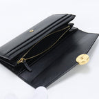 FENDI 8M0251 A18B F0KUR Long wallet F is Fendi Continental Calfskin black Women
