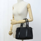 FENDI 8BL068 Mini Boston bag Zucchino travel bag Jacquard black Women