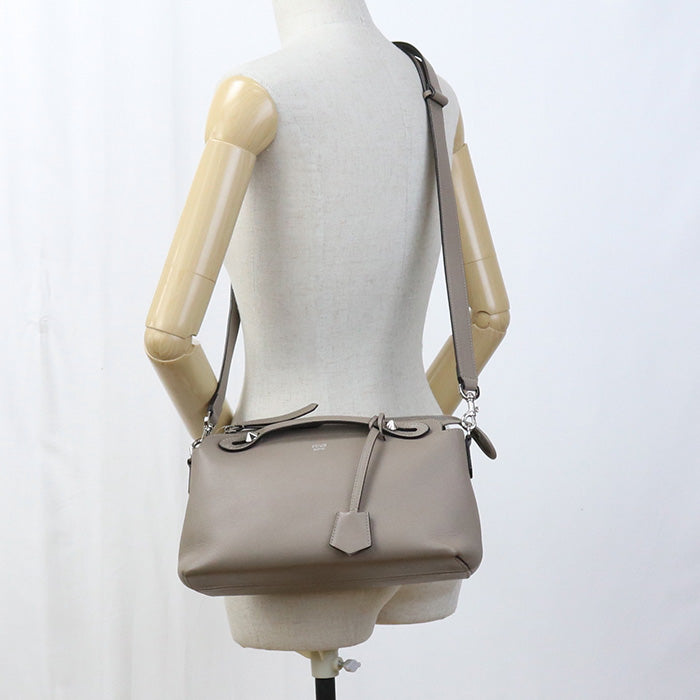 FENDI 8BL146 1D5 By the Way Medium Handbag leather gray Women