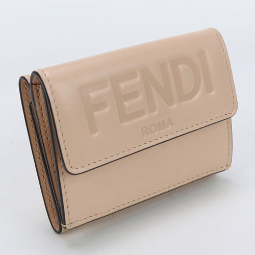 FENDI 8M0395 Tri-fold wallet Fendi Micro Mini Wallet Calf leather pink Women