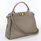 FENDI 8BN290 Handbag Peekaboo Regular Selleria 2WAY handbag leather beige Women