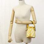 FENDI 8BS010 AFL1 F1E8K Shoulder Bag Montrezor Mini bag Cotton canvas, leather yellow Women