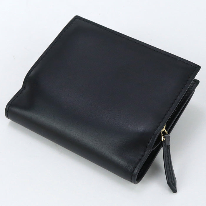 FENDI 8M0386 ALWA Bi-fold wallet FF Diamond Compact wallet Calf leather black Women