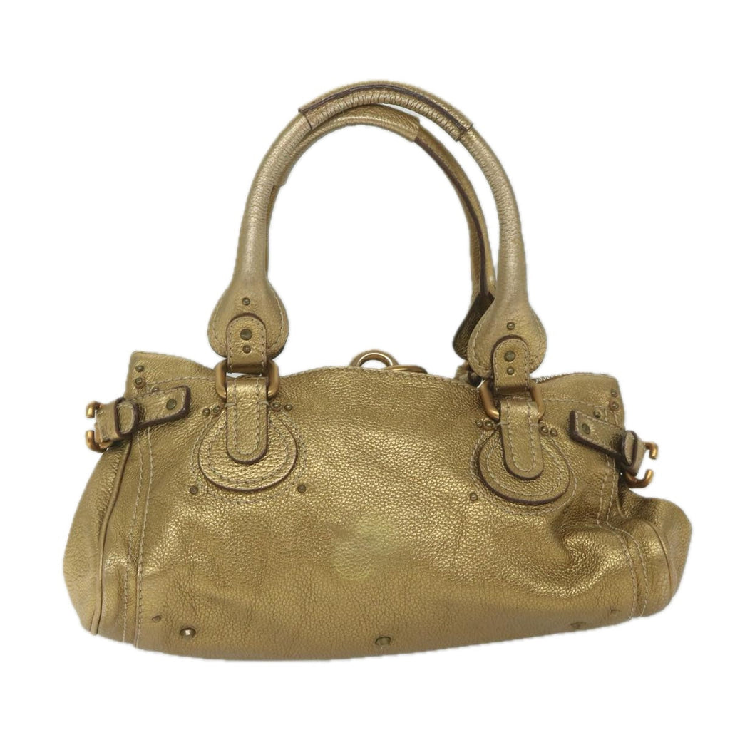 Chloe Paddington Shoulder Bag Leather Gold Tone uy156