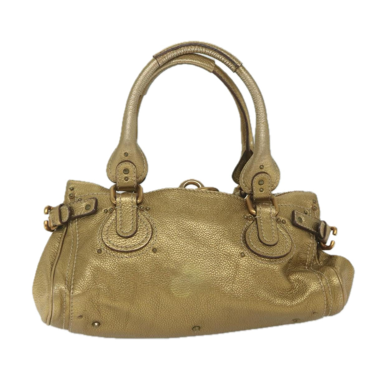 Chloe Paddington Shoulder Bag Leather Gold Tone uy156