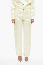 Bottega Veneta Viscose and Silk Blend Pants with Loose Fit