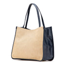Gucci Horsebit Canvas Leather Tote Bag