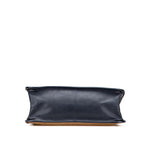 Gucci Horsebit Canvas Leather Tote Bag