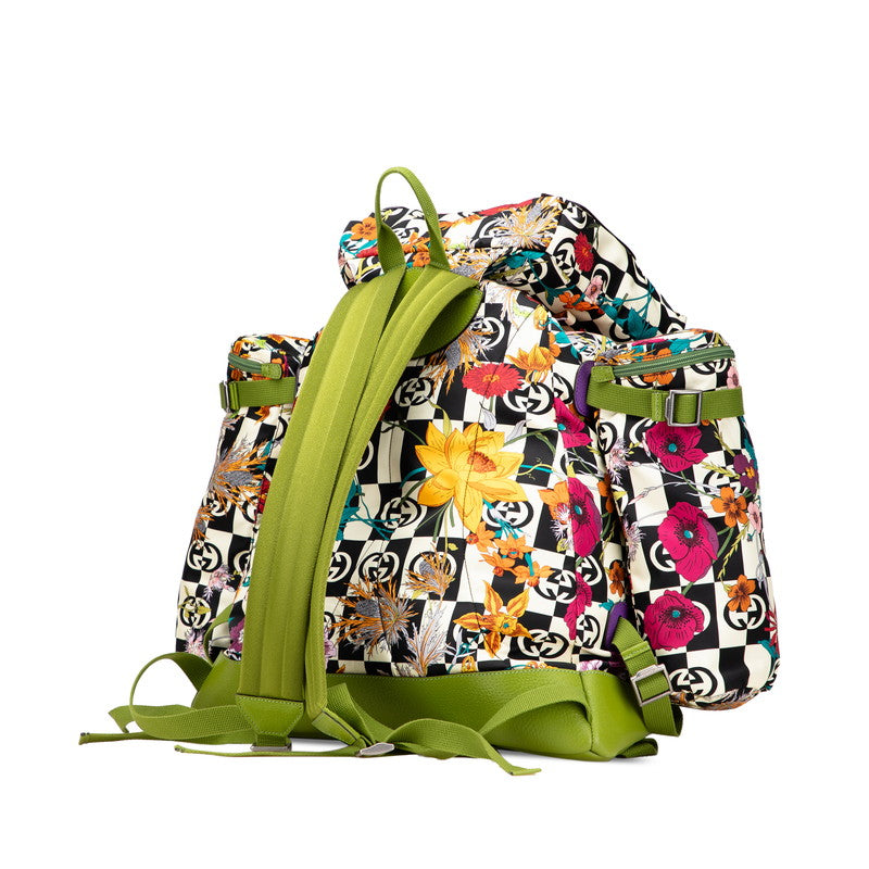 Gucci × The North Face Floral Motif Nylon Leather Backpack Limited