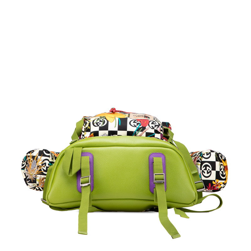 Gucci × The North Face Floral Motif Nylon Leather Backpack Limited