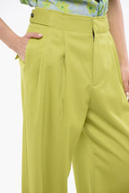Bottega Veneta Wool Pleated Palazzo Pants