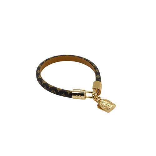 Louis Vuitton BACKPACK LEATHER STRAP GOLD BRACELET