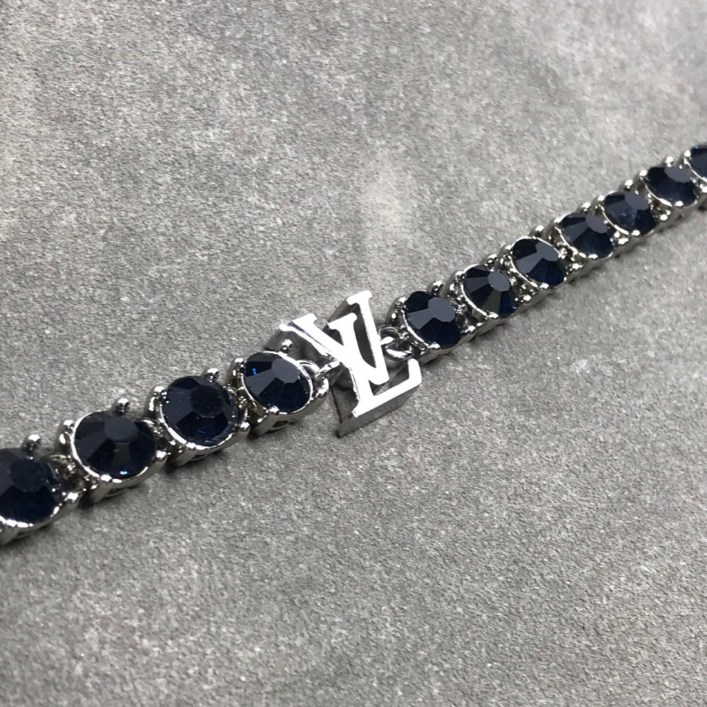 Louis Vuitton MONOGRAM BLACK STONE SILVER BRACELET