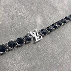 Louis Vuitton MONOGRAM BLACK STONE SILVER BRACELET