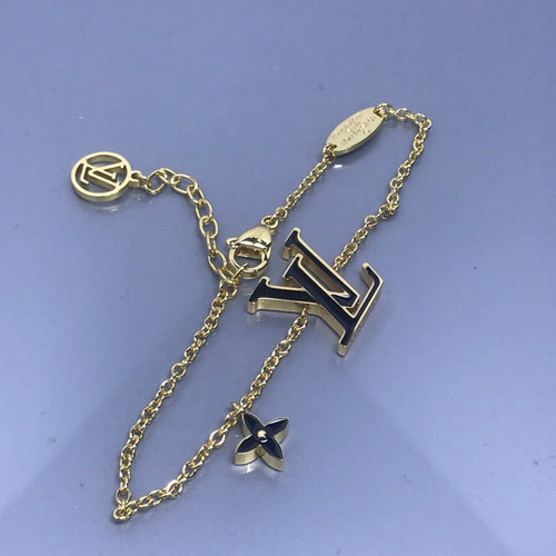 Louis Vuitton MONOGRAM PINK AND BLACK GOLD BRACELET