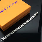 Louis Vuitton CHAIN LINK MONOGRAM SILVER BRACELET