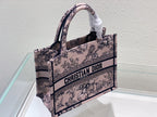 DIOR Small Book Tote 26.5cm Jardin Botanique Pink