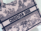 DIOR Small Book Tote 26.5cm Jardin Botanique Pink