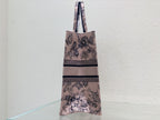 DIOR Large Book Tote 42cm Jardin Botanique Pink
